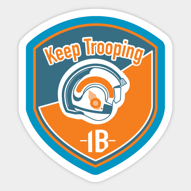 Keep Trooping X-wing Pilot Sticker by RedShirtTrooper